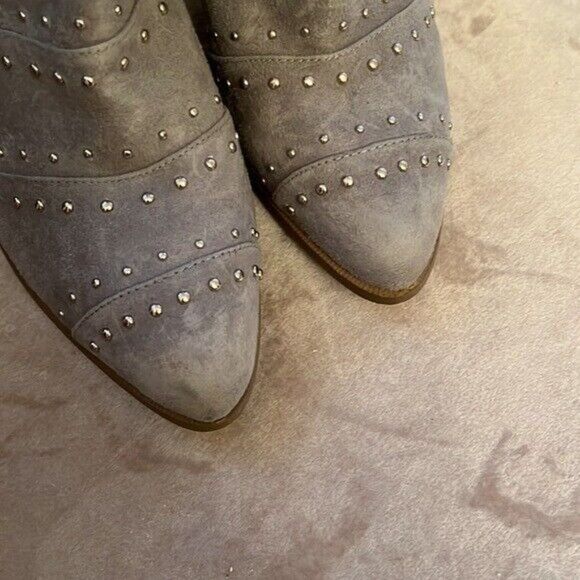*Hippie Laundry* MADDA Sz 9 Grey Studded Ankle Booties EUC!! - Picture 3 of 9